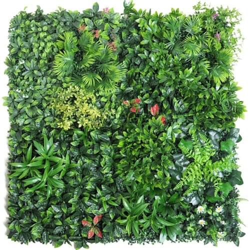 Artificial Wall Grass Garden Decoration Artificial Plant Wall With Plant Accessories Fake Greenery Faux Artificial Plants