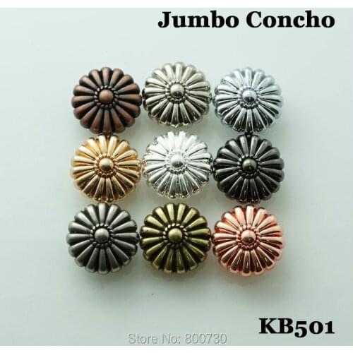 KB501) 10pc 5/8'' Western Buttons Jumbo Button Leathercraft