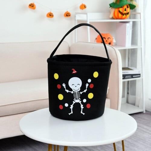 Makeup Box for Girls Halloween Skeleton Pumpkin Bucket Candy Bag Childrens Shopping Handbags Dcoration Antistress Toys DIY Kit