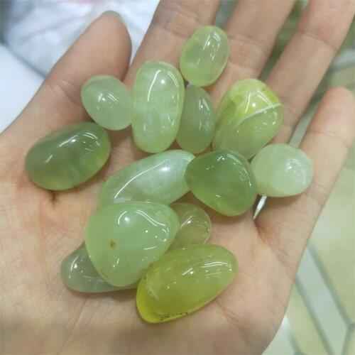 Natural Prehnite Gold Grape Quartz Crystal Gravel Stone Tumbled Decor Natural Quartz Crystals aquarium