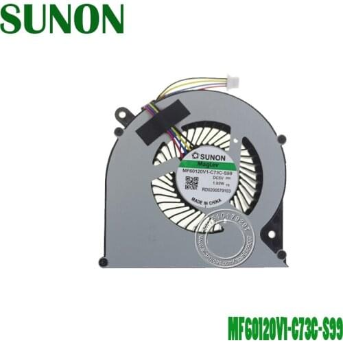 Laptop CPU Cooling Fan MF60120V1-C73C-S99 DC5V 1.93W 4Pin RD0200579103