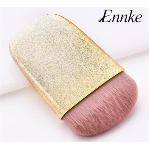 Single Flat Golden Pink Comfortable Soft Foundation Blush Light And Convenient Makeup Brush