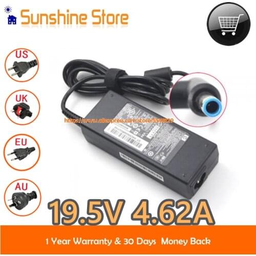 SUNSHINE Genuine 19.5V 4.62A 90W Charger Adapter For HP ENVY 15z-j100 17t-j100 M6-k010dx M6-k022dx Power Supply Laptop Adapters