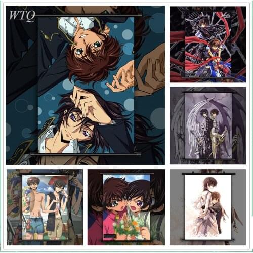 Code Geass BL Yaoi Lelouch Suzaku Japan Anime Posters Wall Poster Canvas Painting Wall Decor Poster Wall Art Picture Home Decor