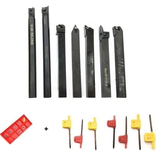 SER1010H11 MGEHR1010 2 SDJCR1010H07 SCLCR1010H06 S10K SCLCR06 SDNCN1010H07 SNR0010K11 7 pole +7 blade 10mm set