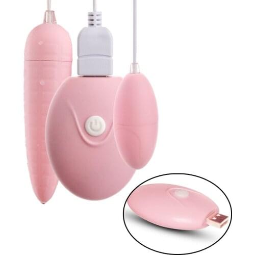Silicone Jump Egg Bullet Vibrators Remote Control G-Spot Vaginal Clitoris Stimulation USB Massage Ball Adult Sex Toys For Woman
