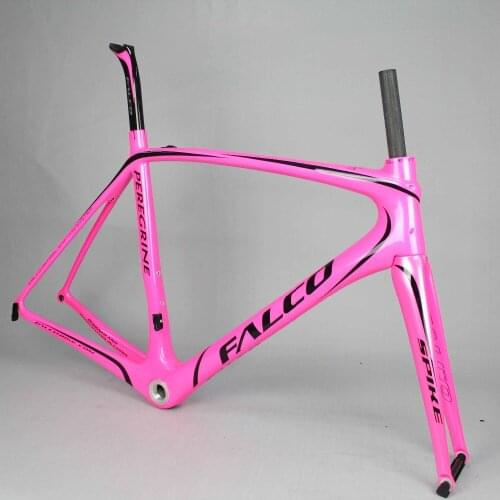 Falco Super Light Road Bike Carbon Frameset carbon road frame with pink glossy BB30