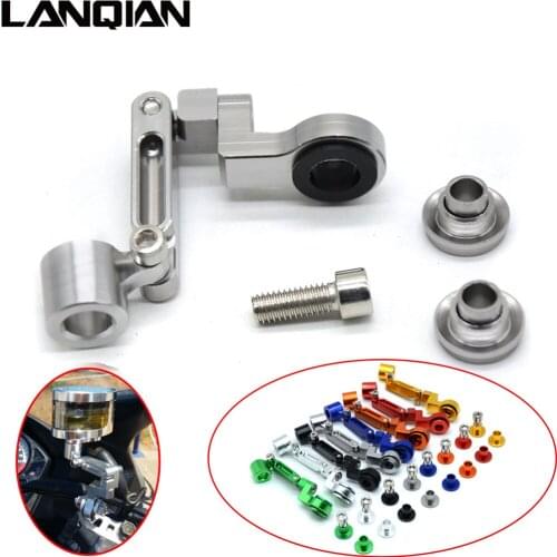 Universal motorcycle front brake clutch reservoir pump fluid tank bracket For HONDA FZ6 750 1000 Z750 Z800 Z900 Z650 NINJA 300