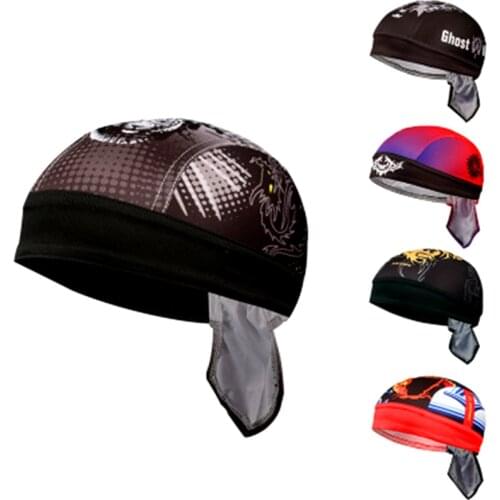 UV Protection Men Summer Cycling Cap Team MTB Bland on Top Skull Bicycle Hat Bike Bandana Head Scarf Mens Road Bicycle Cloths