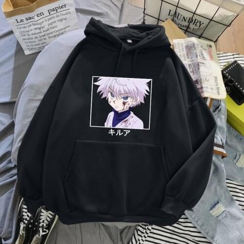 Japan Anime Print Pullovers Hoodie Loose Hip Hop Sweatshirt Punk Streetwear Harajuku Women Hoodie moletom sudaderas con capucha