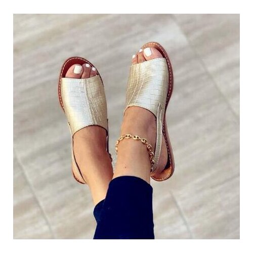 Spring/Autumn 2020 New Women Slippers PU Leather Comfy Platform Flat Sole Ladies Soft Big Toe Foot Correction Sandal ms