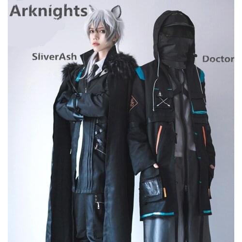 In Stock Arknights SliverAsh Doctor Cosplay Men Arknights Cosplay Costume Cos Party Outfit H