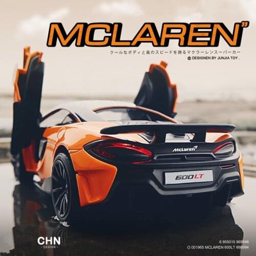 1:32 McLaren 600LT Sports Alloy Car Model Diecasts & Toy Vehicles Toy Car Metal Collection High Simulation Toys For Kids Gift