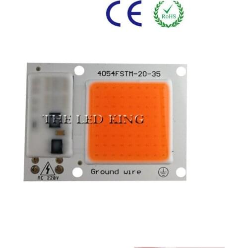 1pcs Hydroponice AC 220V 20w 30w 50w 60w 80w 120w led grow chip full spectrum 380nm-840nm for indoor led grow light