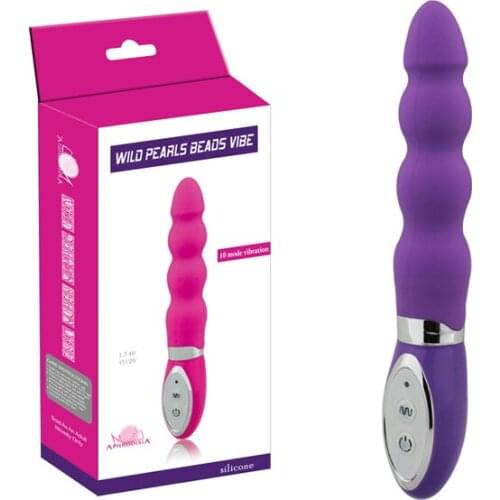 10-Speeds Silicone sex vibrator wild pearls bead vibe Sex toys dildo Drop shipping