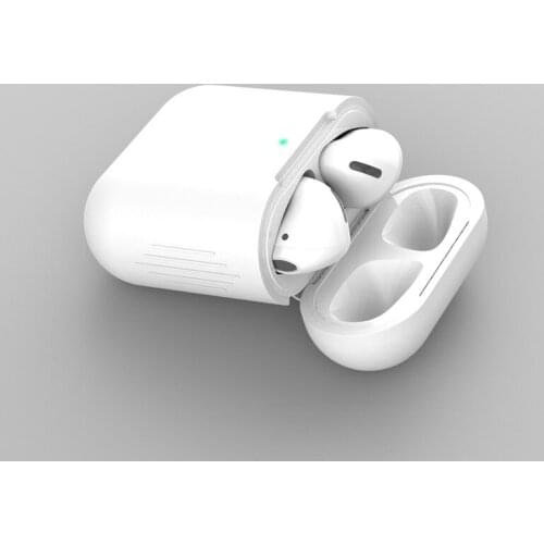 Case Protective Silicone Cover Skin for Apple Airpods 1/2 Bluetooth Earphone Case Accessories wholesale 500pcs/lot