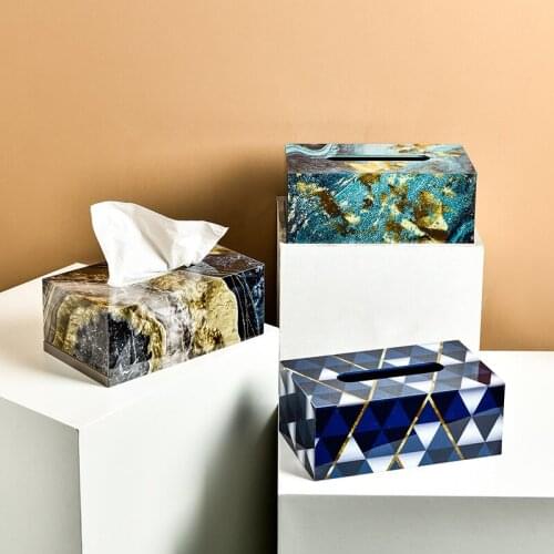 Wooden Tissue Box Nice Container Creative Removable Tissue Box Storage Rectangle Modern Servilletero Tissue Boxes BG50TB