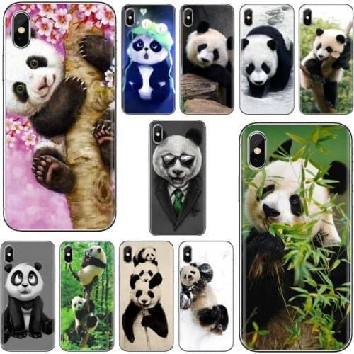 For ZTE Blade A910 A610 A530 A510 For Oneplus One plus 3T 5T 6T 6 7 8 7T Pro Watercolor Panda Cartoon Animal Silicone Bag Case