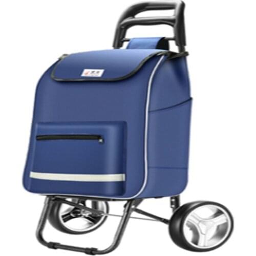 Home Shopping Cart Portable And Foldable Grocery Shopping Trolley Luggage Cart Trolley Trailer