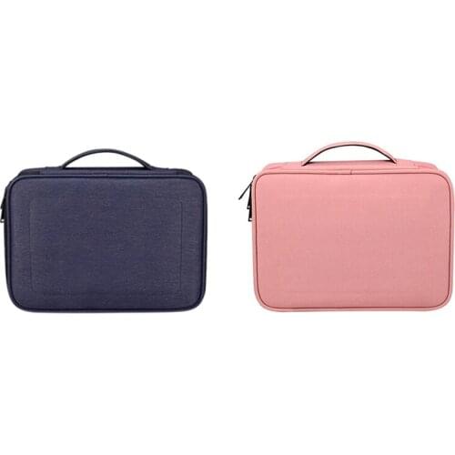 Travel Cable Accessory Kit Waterproof Double-Layer Electronic Manager for Cables, Chargers, Hard Drives