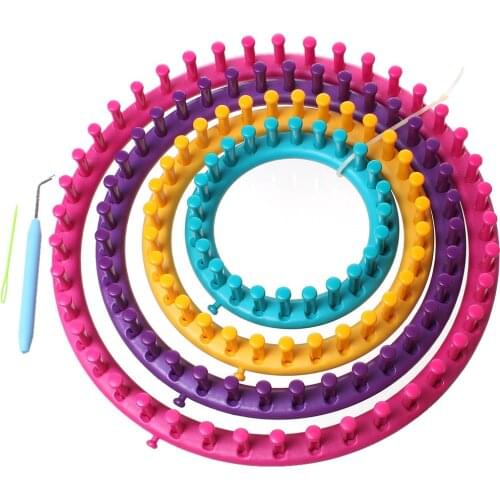 DIY Knitting Machine Sewing Material Accessories Loom Needlework Kit Tools Circular To Knit Weaving Handmade Scarf Sock Suture