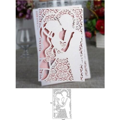 Metal Cutting Dies men women wedding frame DIY Etched Dies mould Craft Paper Card Making Scrapbooking Embossing die stencils