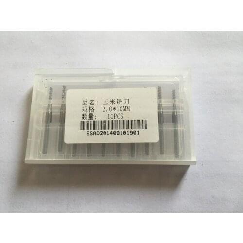 10pcs 2.0mm 1/8" Shank Tungsten Carbide cutter Rotary Burr Set CNC Engraving Bit