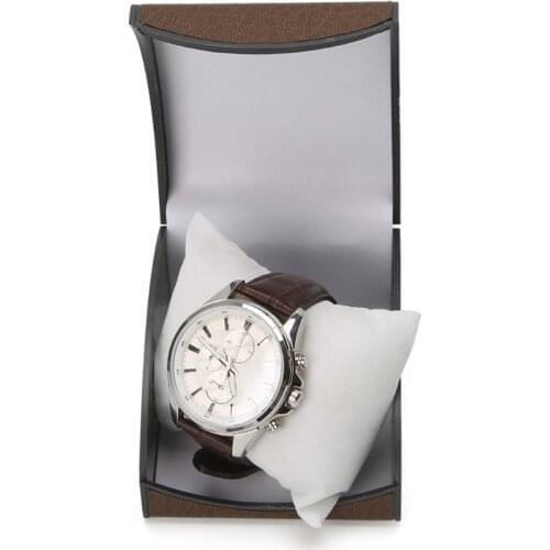 Luxury Wristwatch Box Display Case Gift For Jewelry Bracelet Faux Leather Holder