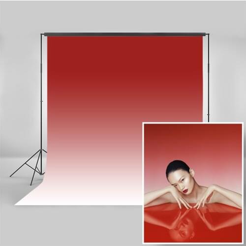 Solid Color Photography Backdrops Kids Adult Birthday Portrait Photocall Background Photo Studio Red Gradient Background