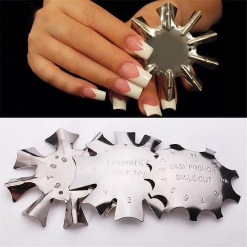 Nail Design Stamping Plates French Manicure Modeling Shaping Stainless Steel Nail Art For Crystal Varnish For Stamping