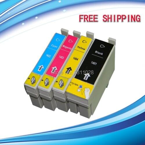 Compatible ink cartridge t1401 t1402 t1403 t1404 for epson Workforce WF-3012/WF-3520/WF-3530/WF-3540/WF-7010/WF-7510/WF-7520