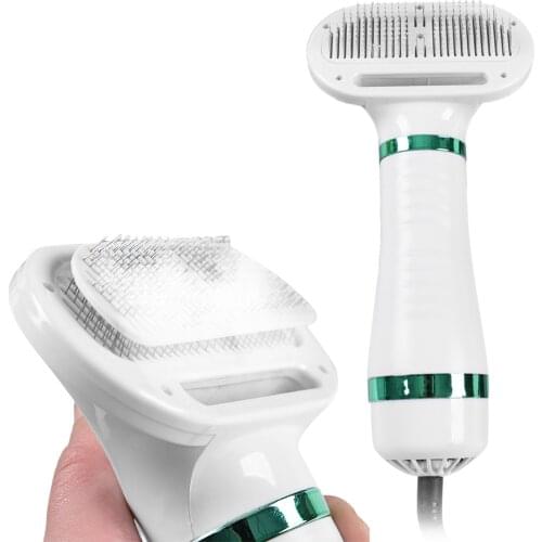 Portable Dog Dryer 2-In-1Hair Dryer For Dogs Adjust Temperature Low Noise Pet Dryer Dog Grooming Comb Fur Blower Seche Cheveux