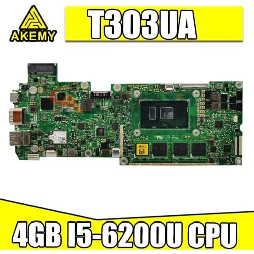 T303UA 4GB I5-6200U CPU Laptop motherboard for ASUS Transformer Pro T303U T303UA mainboard 100% Test