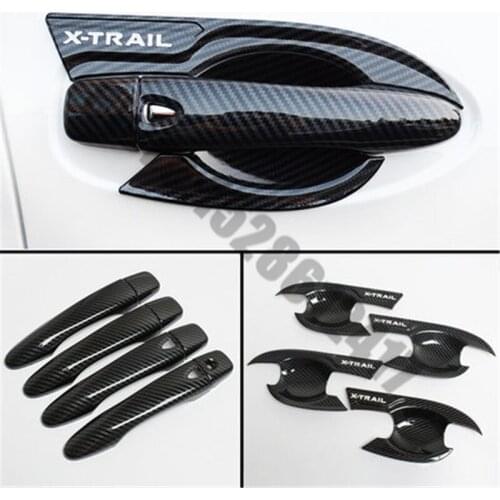 Car styling Chrome Handle cover outside outer door cup bowl accessories moulding trim For Nissan X-Trail X Trail T32 2014~2021