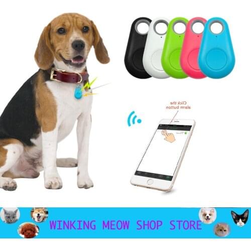 Pet Smart GPS Tracker Mini Anti-Lost Waterproof Bluetooth Locator Tracer For Pet Dog Cat Kids Car Wallet Key Collar Accessories