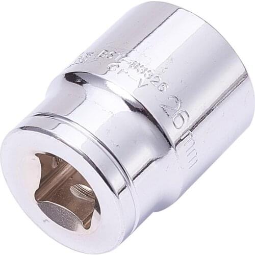 Utoolmart Hot 1/2" Drive 8~26mm Short Sleeve 6 Points Axle Nut Hex Torx Impact Socket 38mm Long CR-V Hexagonal Sleeve 1pcs/2pcs