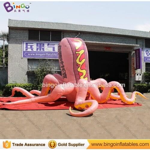High quality 8 meters giant inflatable octopus customized hot dog type blow up octopus for display inflatable toys