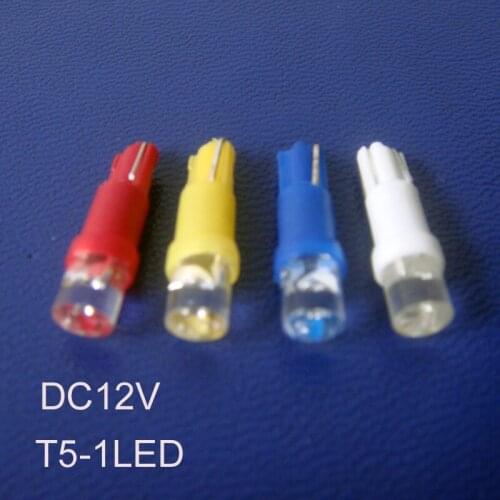 High quality,T5 12V Auto led,t5 Instrument light,12V T5 led car bulb,T5 led Indicator lamp,T5 wedge,t5 led,free shpping 10pc/lot
