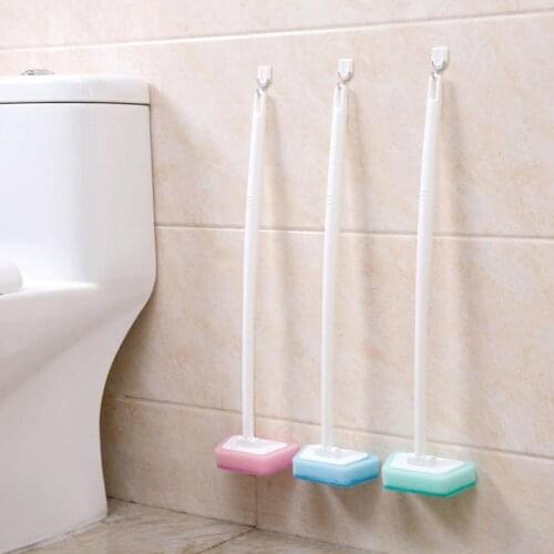1pc High Quality Sponge Long Handle Brush Bathroom Cleaning Bath Brush Floor Tile Tools Tiles Brush Brush Bathroom Cleaning B8V9