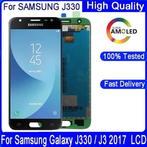 For SAMSUNG GALAXY J3 2017 J330 J330F SM-J330F Original 5.0"LCD Display Touch Screen Digitizer Component Replacement