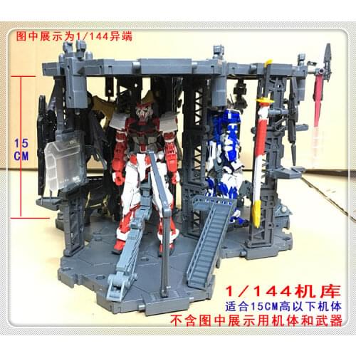 Gundam 1:144 RG HG SD BB Combined hangar Gnacu Action figure Assemble Model Toys