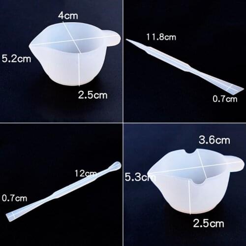 1 Set Mix Cup Silicone Mold Epoxy Resin Tools DIY Jewelry Making Stick Handmade Accessories T84A