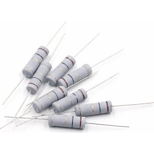 10PCS 3W Carbon Film Resistor 5% 1R ~ 1M 1R 4.7R 10R 22R 33R 47R 1K 4.7K 10K 100K 10 22 33 47 4K7 ohm oxide film resistance