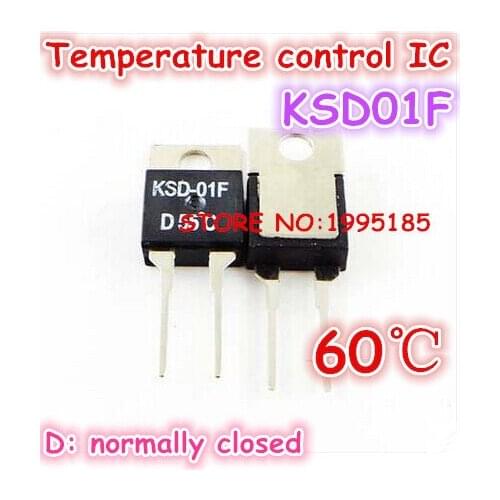 10pcs/lot KSD01F D60 60 degree 60 C Temperature control IC TO220