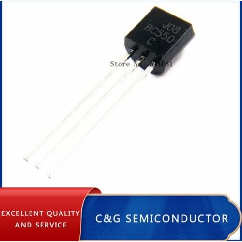100pcs BC550 BC550C Silicon Transistor diode DIP TO-92 ( BC560 BC560C