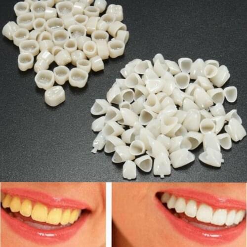 120pcs Dental Material Teeth Mixed Temporary Crown 70pcs Anteriors Front Tooth 50pcs Molar Posterior Veneers Teeth Care Tool