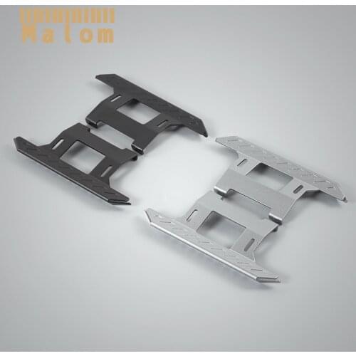 2PCS Side Plates Metal Pedals Slider for 1/10 RC Crawler Axial SCX10 90046 90047 TF2 Upgrade Parts