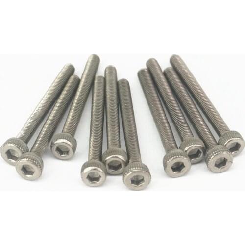 LOT 20 M3 x 30mm TA2 GR2 Titanium Hex Socket Head Cap Screw Bolts Anti Acid Corrosion DIN 912