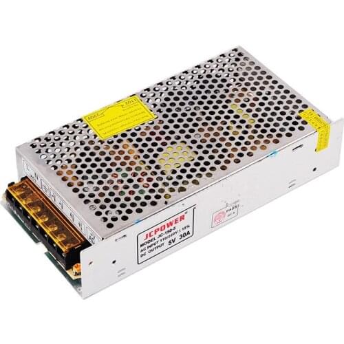 20pcs 5V 30A 150W Universal Regulated Switching power supply for WS2812B WS2811 APA102 LED Strip light AC110V/220V to DC5V