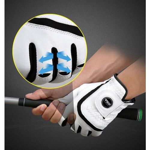 2021 New PGM Golf Gloves Men Left Right Hand Lambskin Sheepskin Anti-slip Granules with Ball Marker Golf Gloves